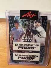 Jim Leyland & Doug Drabek Leaf Metal Black Finite 1/1 *HOF