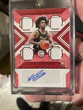 2021-22 Panini Chronicles - Rookie Cornerstones Justin Champagnie Quad RPA /99 