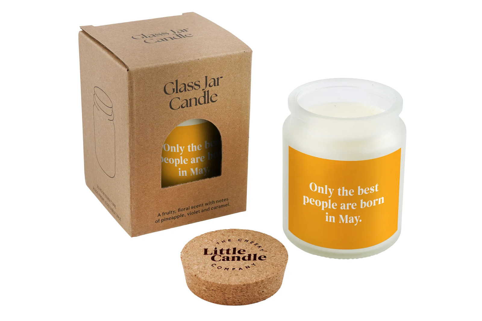 May Birthday Candle - Best People Born in May Scented Gift Jar