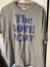 The Love Boat Nens Sz XL  Fruit Of The Tag Graphic T Shirt Gray Purple