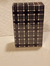 RYO Black White Style King Size Push To Open Button Cigarette Case