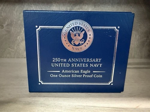 2025 S 250th Anniversary US NAVY PRIVY MARK 1oz One SILVER EAGLE PROOF