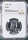 1960 Silver Proof Franklin Half Dollar NGC PF66