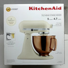 KitchenAid Artisan Stand Mixer 5qt Hearth & Hand Magnolia Linen Copper Bowl NEW