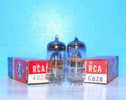 6BZ8 NOS RCA radio audio vintage electron amplifier vacuum tubes 2 valves 6BC8