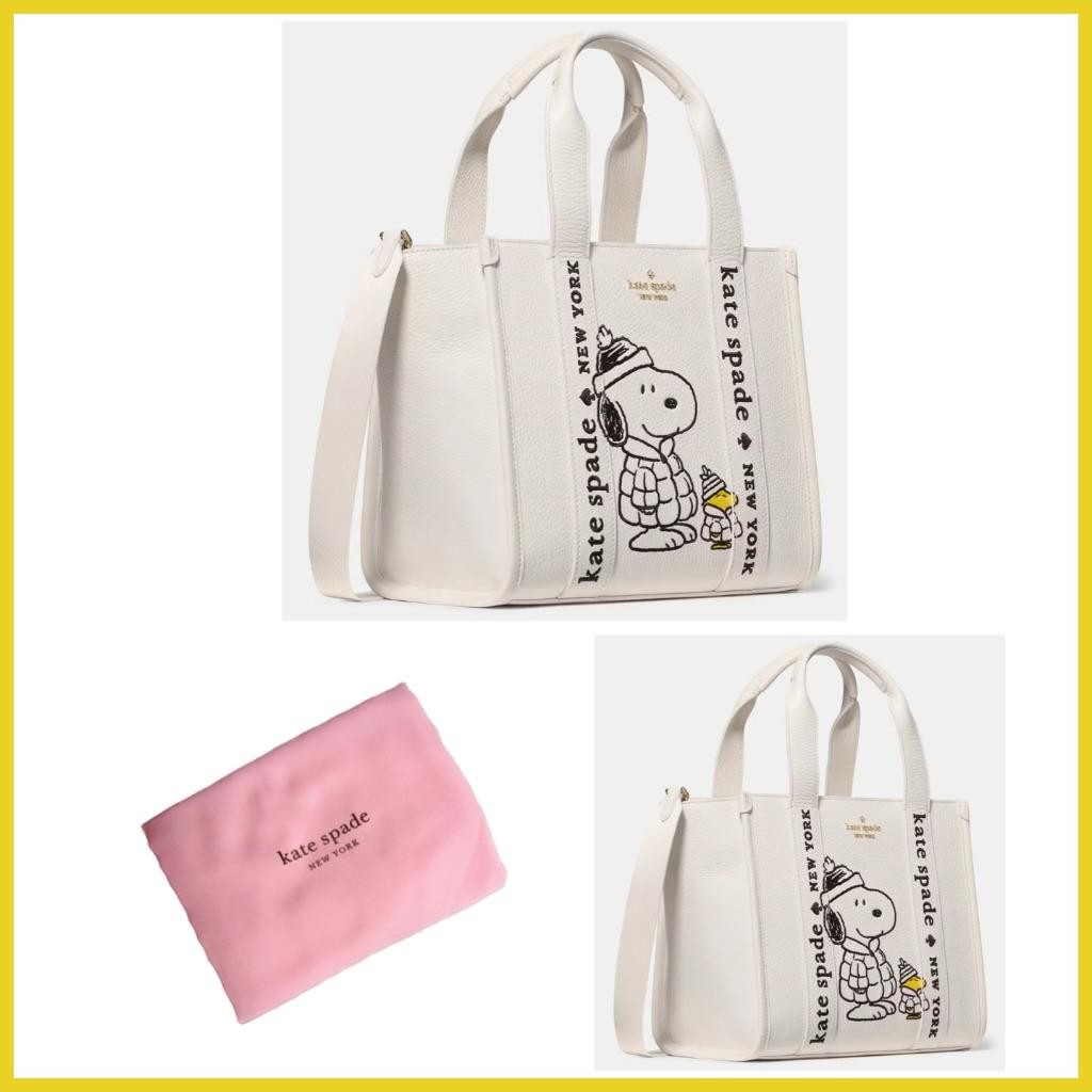 KATE SPADE PEANUTS X KSNY SNOOPY SMALL TOTE W/DUSTBAG FACTORY