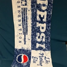 VTG Pepsi Cola GENERATION LIKE NOTHING ELSE BEACH TOWEL 100% Cotton