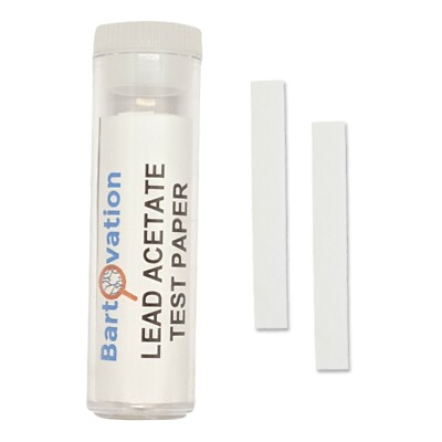 Lead Acetate Test Paper | for Detection of Hydrogen Sulfide [Vial of 100 Strips]