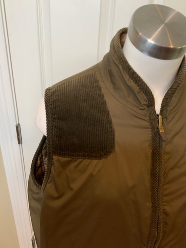 Chaleco acolchado reversible a cuadros verde tostado J.Crew, talla 1X - Imagen 7 de 8
