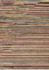 Striped Gabbeh Oriental Area Rug Hand-knotted Wool Home Decor Modern Carpet 3x5