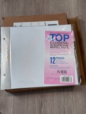 MBI Scrapbook Refill Pages 8x8 Top Loading 12 Sheets Acid-Free Archival Quality