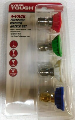 Hyper Tough 4-Pack Pressure Washer Set