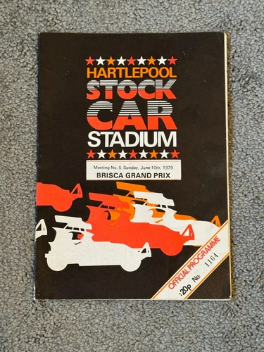 BriSCA F1 Programmes from Hartlepool 10/6/1979