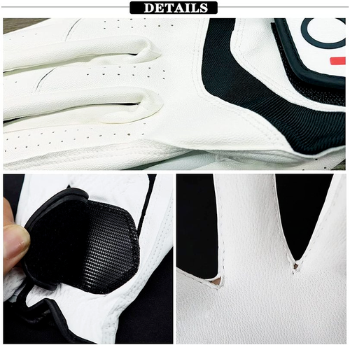 Cabretta Leather Golf Gloves ML Large Men Left Hand 5 Pack All Weather Grip RH - Picture 4 of 32