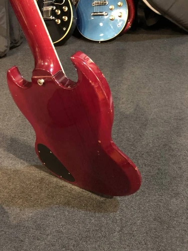 Greco SS-600 1986 Cherry SG Style Guitar Japan Vintage Mahogany Body 3.14kg HBs