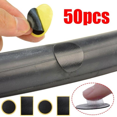 1-50*Bike Bicycle Rubber Tube Tire Tyre Cold Patch Repair Kit Puncture Repair US - Picture 3 of 14