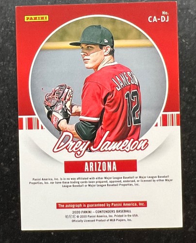 2020 Panini Contenders Contenders Autographs Drey Jameson - Picture 2 of 2