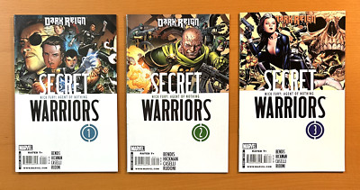 Secret Warriors #1, 2 & 3 A Covers (Marvel 2009) 3 x VF & NM comics.