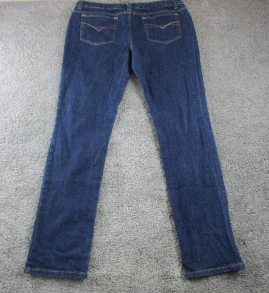Just Jeans Size 16 W34 L32 Low Rise Super Skinny Stretch Blue