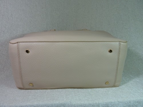 NEW Tory Burch Marion Triple Zip Light Oak Soft pink Pebbled Leather Satchel Bag - Picture 8 of 12