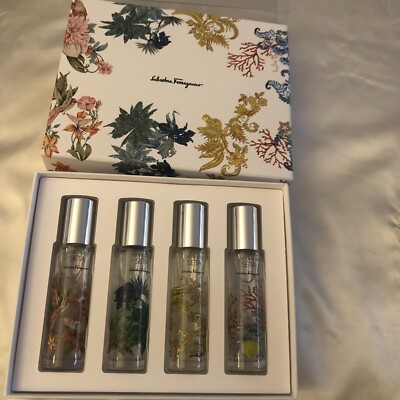 Salvatore Ferragamo Storie di Seta 4PC Eau De Parfum Discovery Set 15ml Each NIB