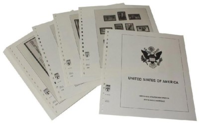 Lindner-T Vordruckblätter T512/69 USA Frei-, Gedenk- und Luftpostmarken- Jahrgan