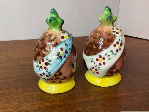 JAPAN / PY Anthropomorphic Pineapple / Salt + Pepper shakers Coronet Hand Paint - Picture 2 of 7