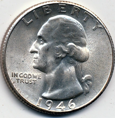 1946-S BU WASHINGTON QUARTER
