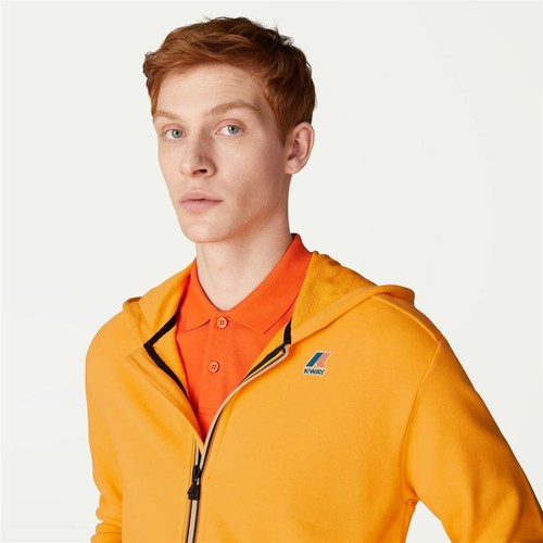 K-WAY FELPA UOMO COTONE GARZATO art. K5113IW mod. LE VRAI ARNEL POLY COTTON - Imagen 7 de 9