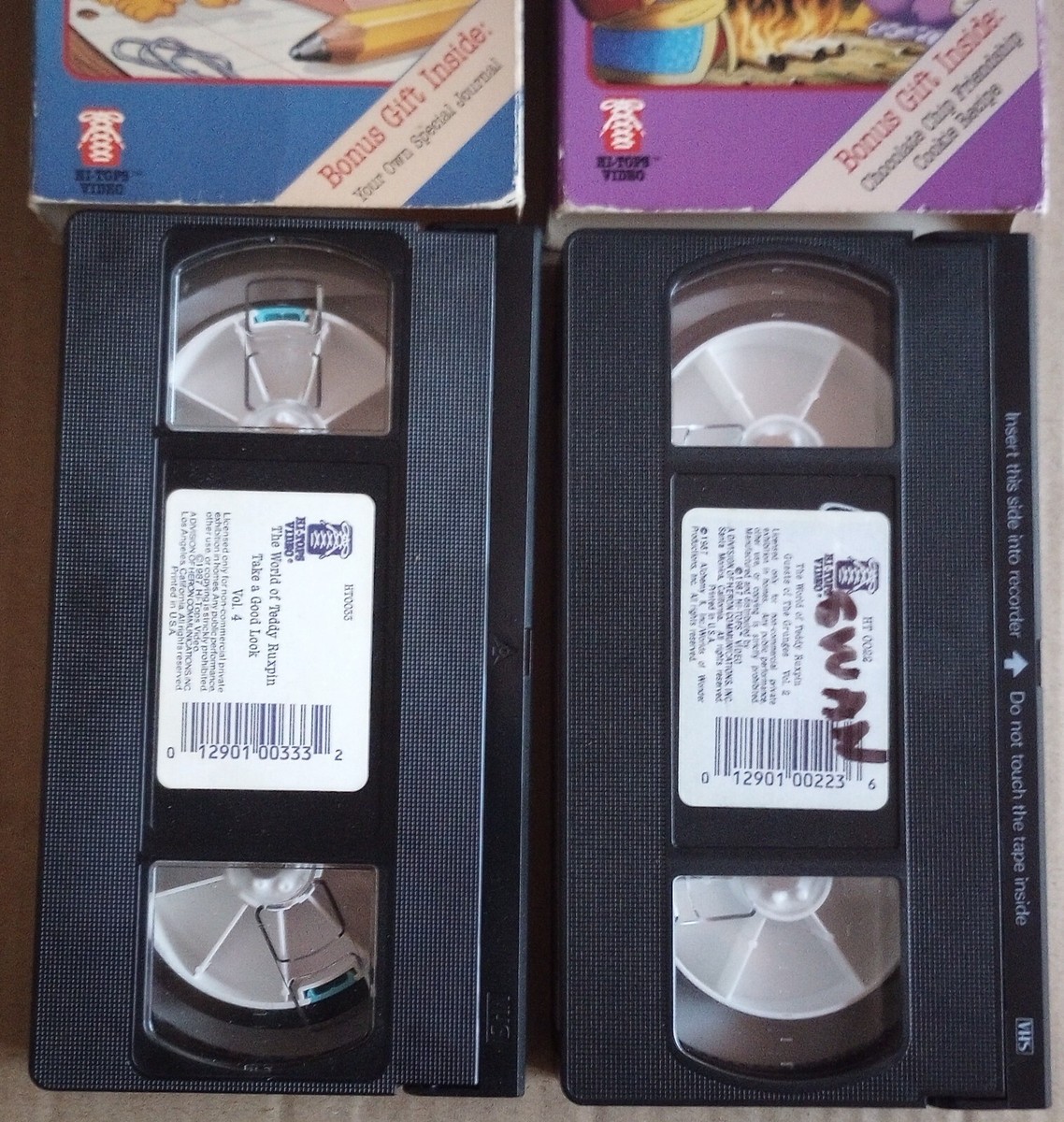 Hi-Tops Video Teddy Ruxpin Volume 2 4 5 VHS Lot Animated