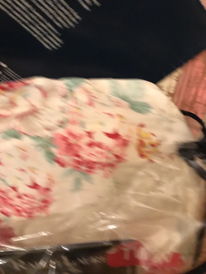 Falda de cama de colección retirada Ralph Lauren con dos volantes/floral Elise/EE. UU./Nueva sin abrir Foto 4 de 4