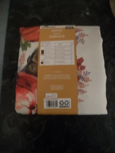 Celebrate Harvest Fabric 60x102 in. Tablecloth New - 第 2/5 張圖片