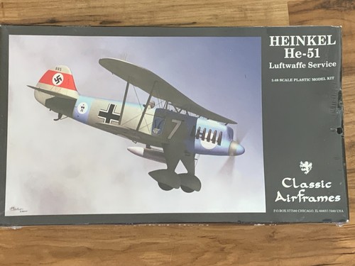 1/48 Classic Airframes HEINKEL He 51: Luftwaffe. mit Harz Detail versiegelt MISB OOP