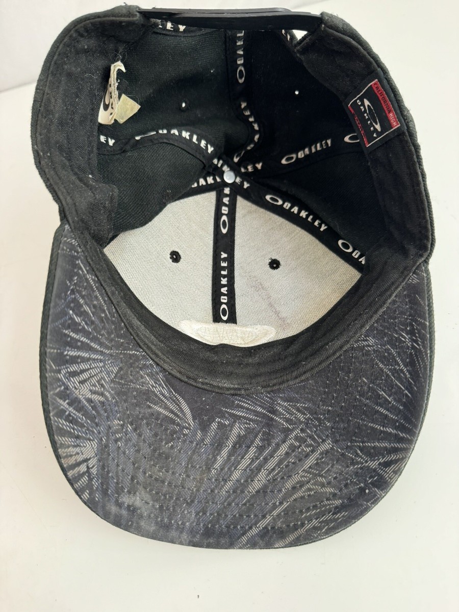 90s OAKLEY LOGO CAP Black USA製 Oakley Software Black Web Cap 1990's – Vintage TTS