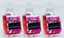 3 Bath Body Works ALOHA KIWI PASSIONFRUIT Wallflower Home Scent Oil Refill Bulb