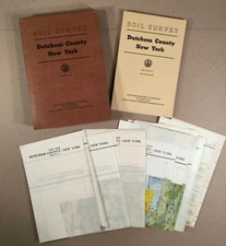 1955 DUTCHESS COUNTY NY USDA SOIL SURVEY Maps, Book, Legend Sheet, Charts, More