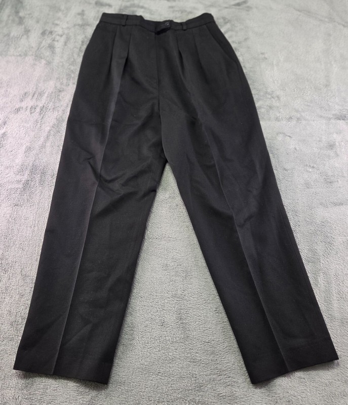 La Fata Dress Pants Womens Size 12 Khaki Casual Straight Leg Pleated Outdoor