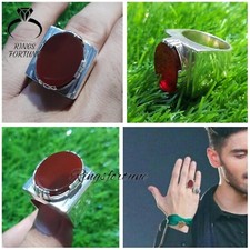Famous Shia Noha Khuwan Ali Shanawar Ring Design Handmade Yemeni Aqeeq 925