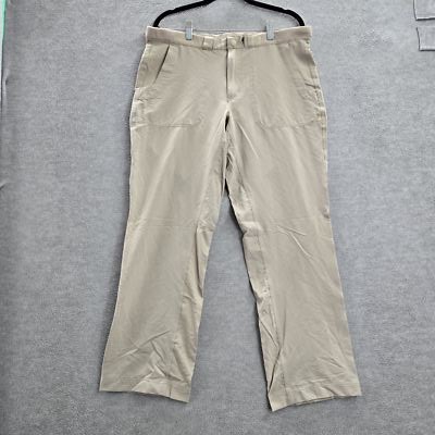 Marmot Women Pants 32 Brown Elastane Nylon Back Pocket Embroidery 30'' READ