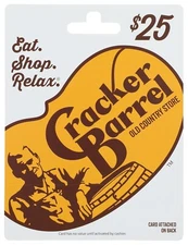 Cracker Barrel Gift Card $25