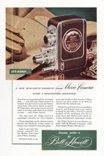 1948 Bell  Howell Filmo 8: Magazine Loading Vintage Print Ad