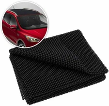 Zone Tech Black Protective Car Roof Cargo Carrier Bags Mat Strong Grip Non Slip