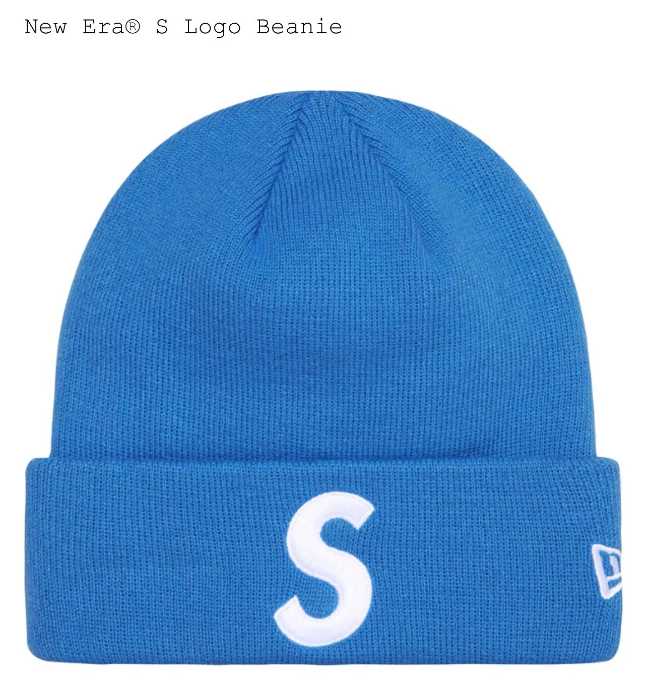 ?Bonnet Supreme New Era logo S  Bleu  OS  FW24  LOGO S NEW ERA  Bleu cool !