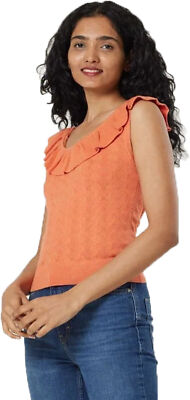 Timeless »SIMONE RUFFLE« Ajour LOCHMUSTER Feinstrick TOP Oberteil Rockabilly
