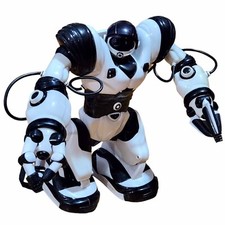 Wowwee Robosapien X Robot RC 14" Black/White As Is For Parts Untested