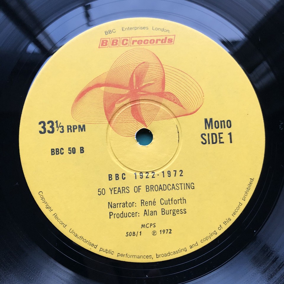 BBC 1922-1972 TV-Radio Soundtrack Compilation 50TH ANNIVERSARY 2LP Rene ...