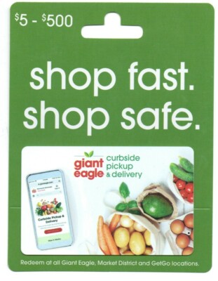 Giant Eagle Curbside Gift Card No 
