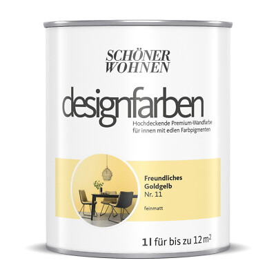 Schöner Wohnen Designfarbe Bunte Wandfarbe Dispersionsfarbe 1 Liter