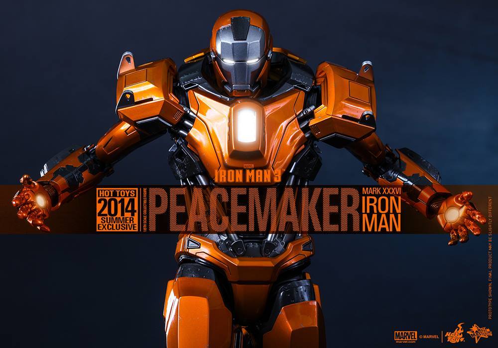 New Hot Toys 1/6 IRON MAN 3 Mark 36 MK XXXVI Peacemaker MMS258