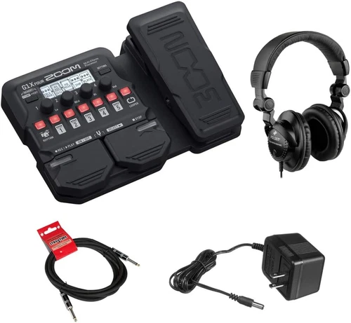G1X Four Guitar Effects Processor (Built-In Expression Pedal) with Polsen HPC-A3
